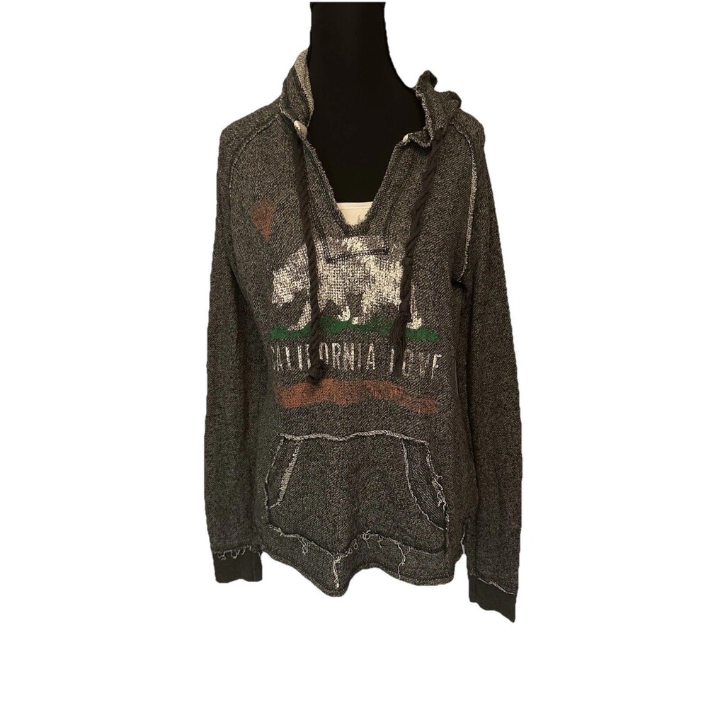 🖤Cali Love Heritage Pacific Merchants Hoodie Gray Pullover Kangaroo Pocket Sz M